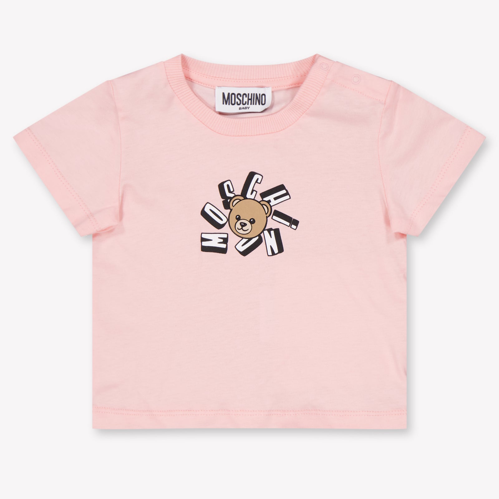 Moschino Baby Unisex T-Shirt In Light Pink