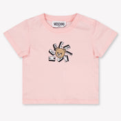 Moschino Baby Unisex T-Shirt In Light Pink