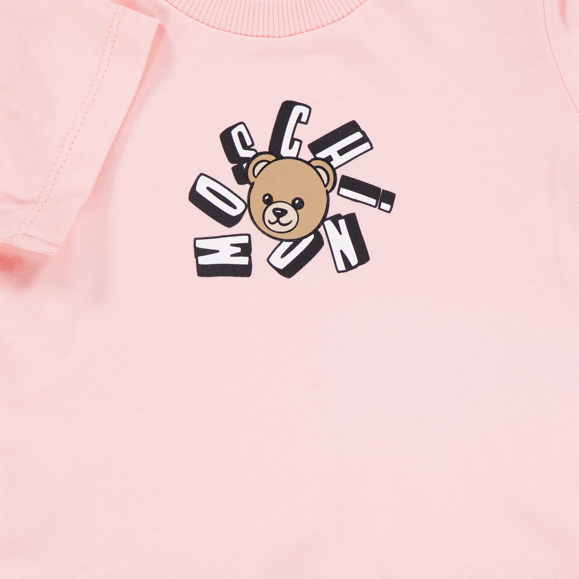 Moschino Baby Unisex T-Shirt In Light Pink
