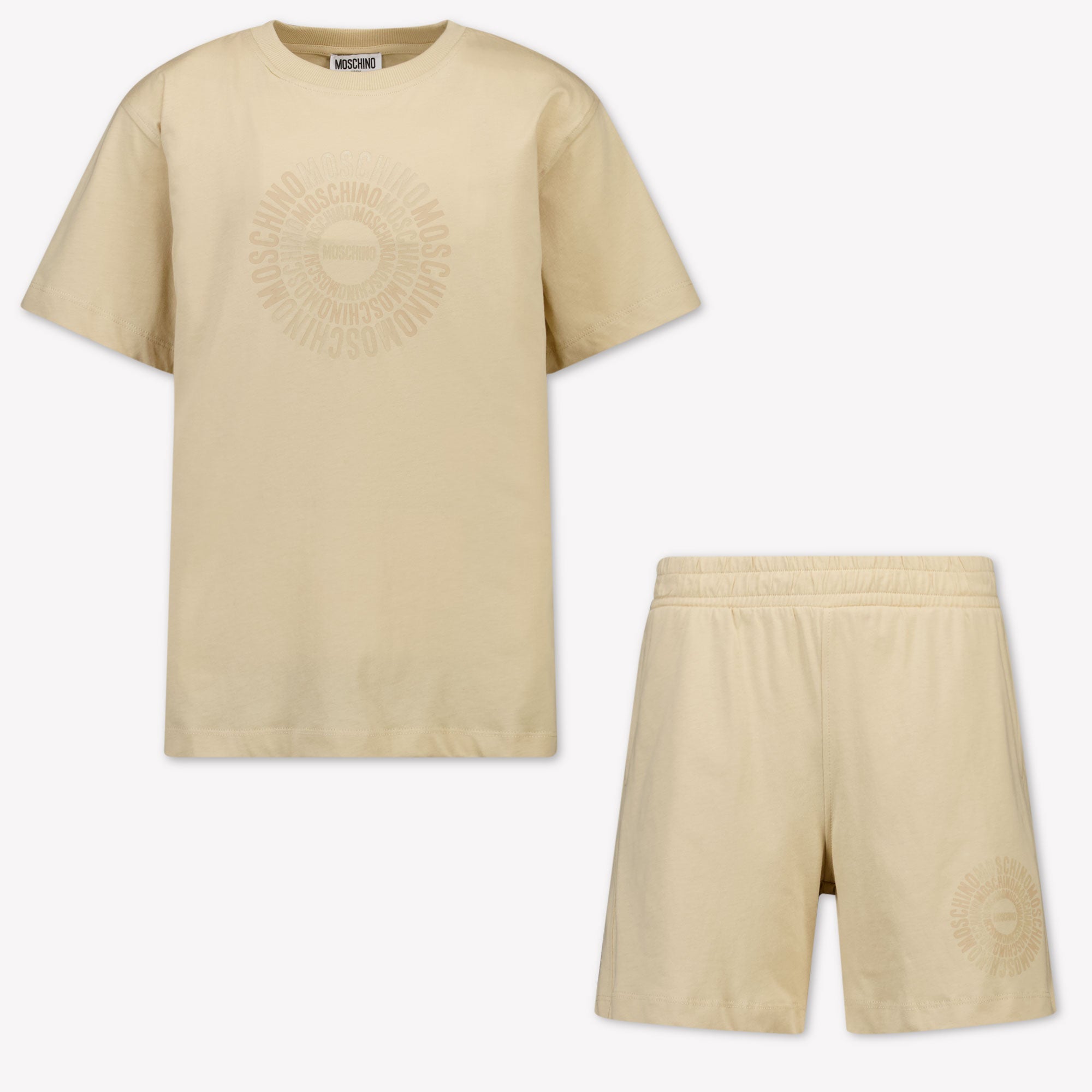 Moschino Kids Boys Set In Beige