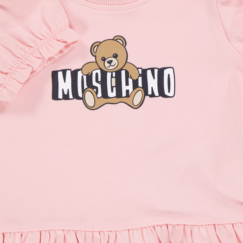 Moschino Baby Girls Dress In Light Pink