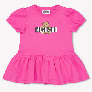 Moschino Baby Girls Dress In Fuchsia
