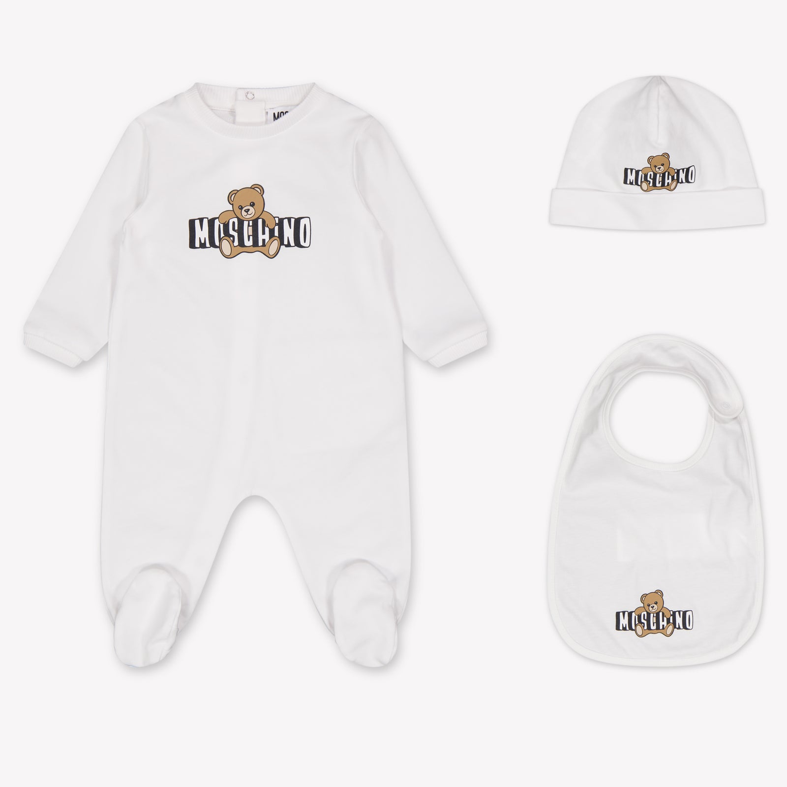 Moschino Baby Unisex Bodysuits in White