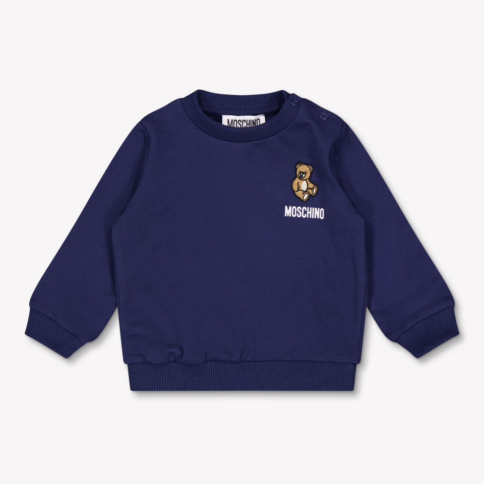Moschino Baby Boys Sweater In Navy