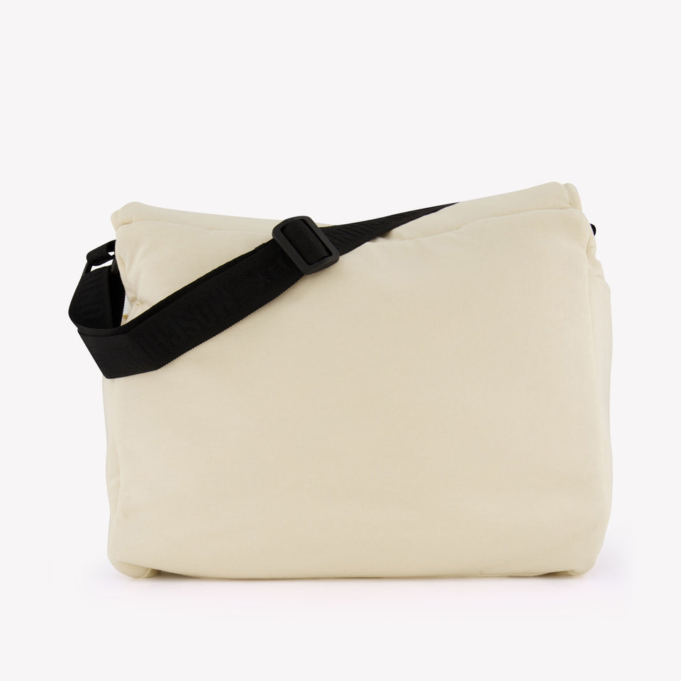 Moschino Baby Unisex Diaper Bag In Beige