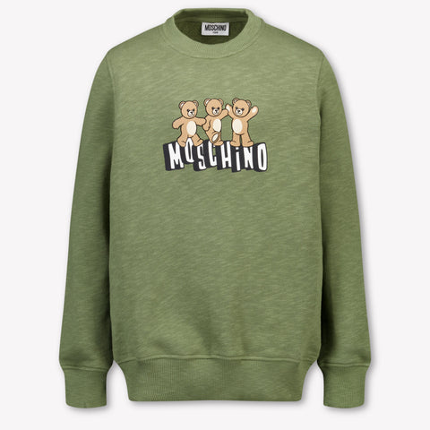 Moschino Kids Unisex Sweater In Army
