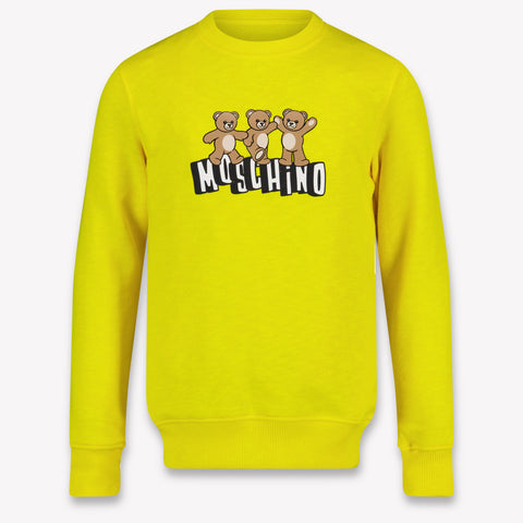 Moschino Kids Unisex Sweater In Yellow