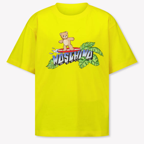 Moschino Kids Boys T-Shirt In Yellow