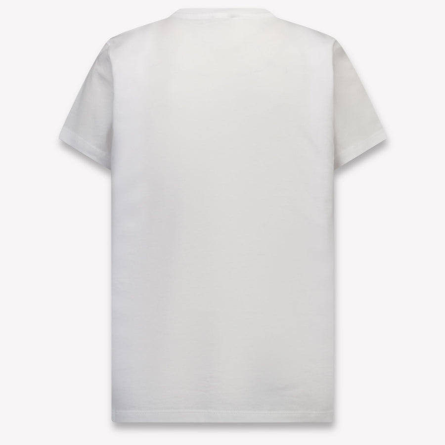 Moschino Kinder Unisex T-Shirt In Wit
