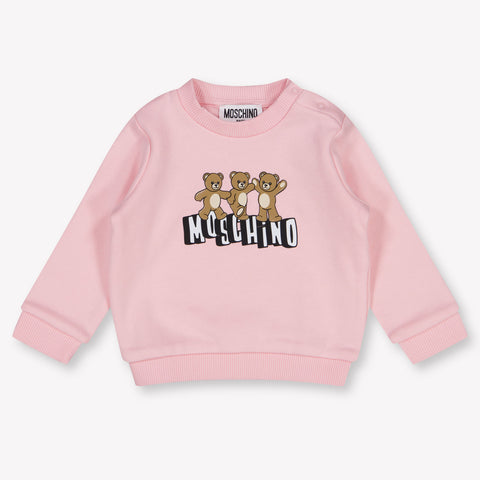 Moschino Baby Unisex Sweater In Light Pink