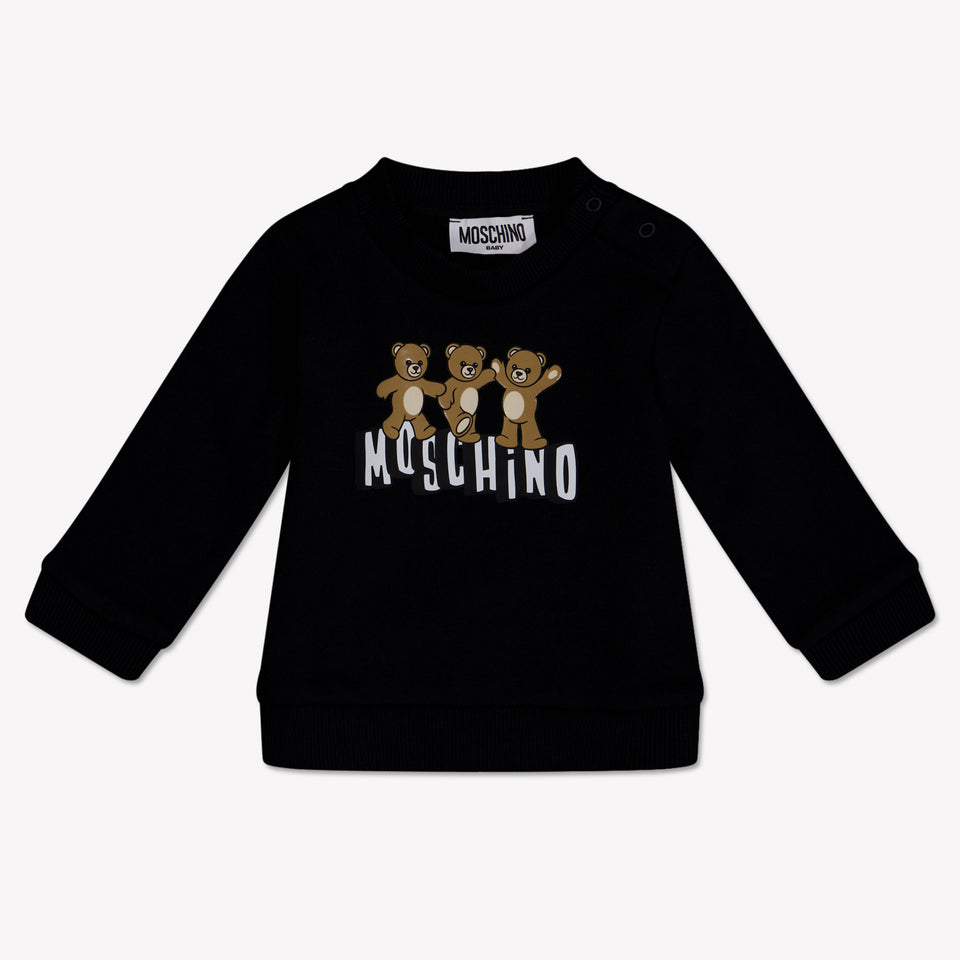 Moschino Baby Unisex Sweater In Black
