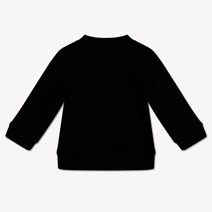 Moschino Baby Unisex Trui In Zwart