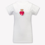 Moschino Kinder Meisjes Jurk In Wit