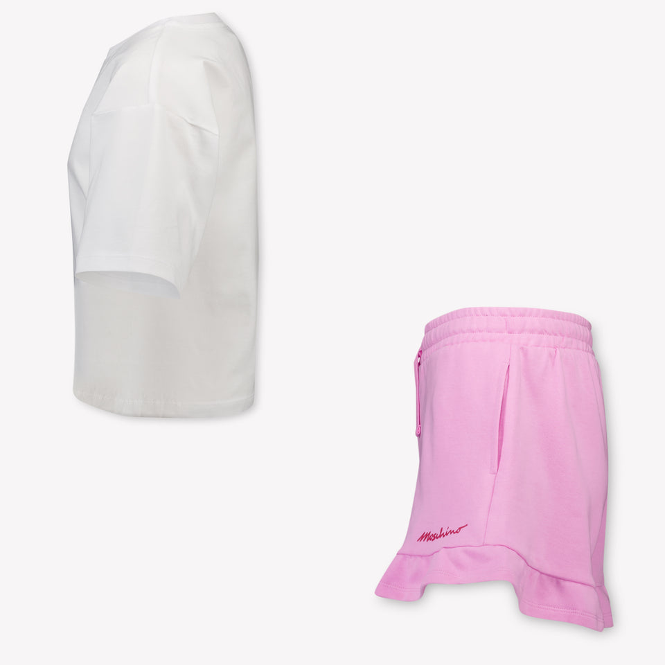 Moschino Kids Girls Set In White