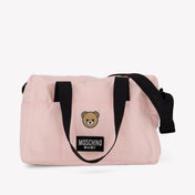 Moschino Baby Unisex Luiertas In Licht Roze
