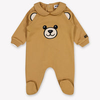 Moschino Baby Unisex Playsuit In Beige