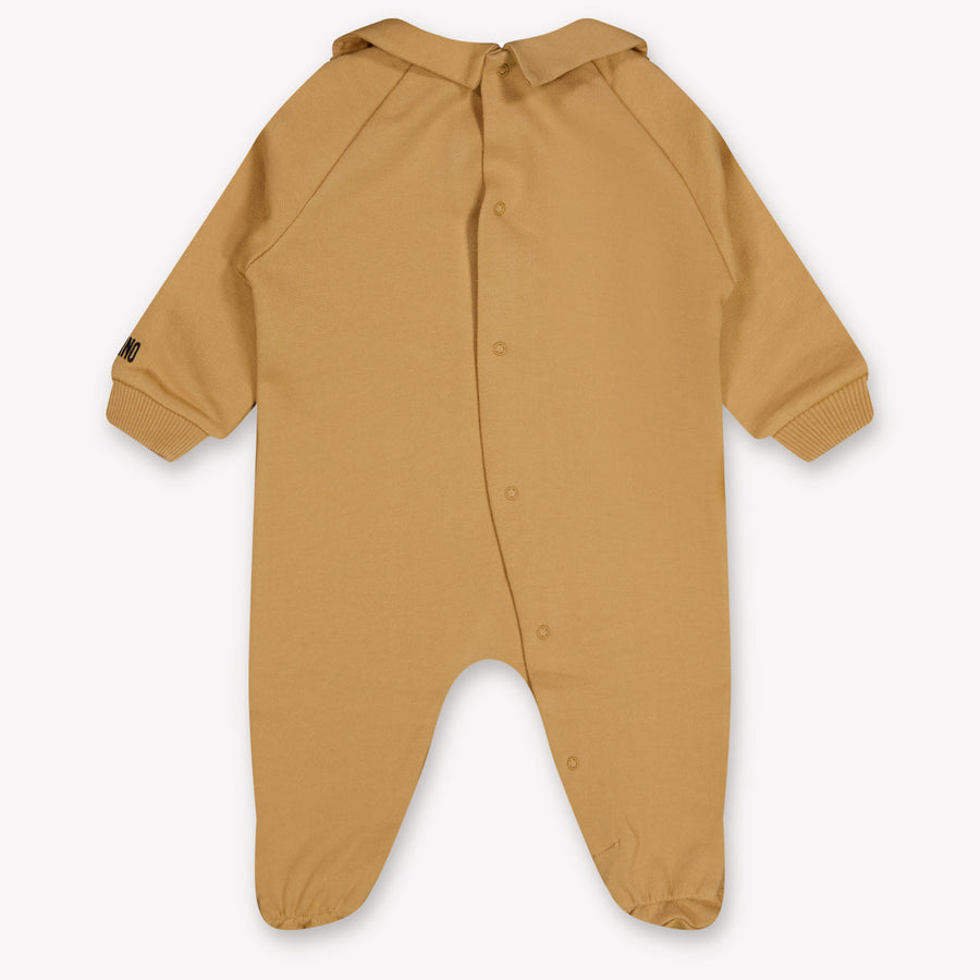Moschino Baby Unisex Playsuit In Beige