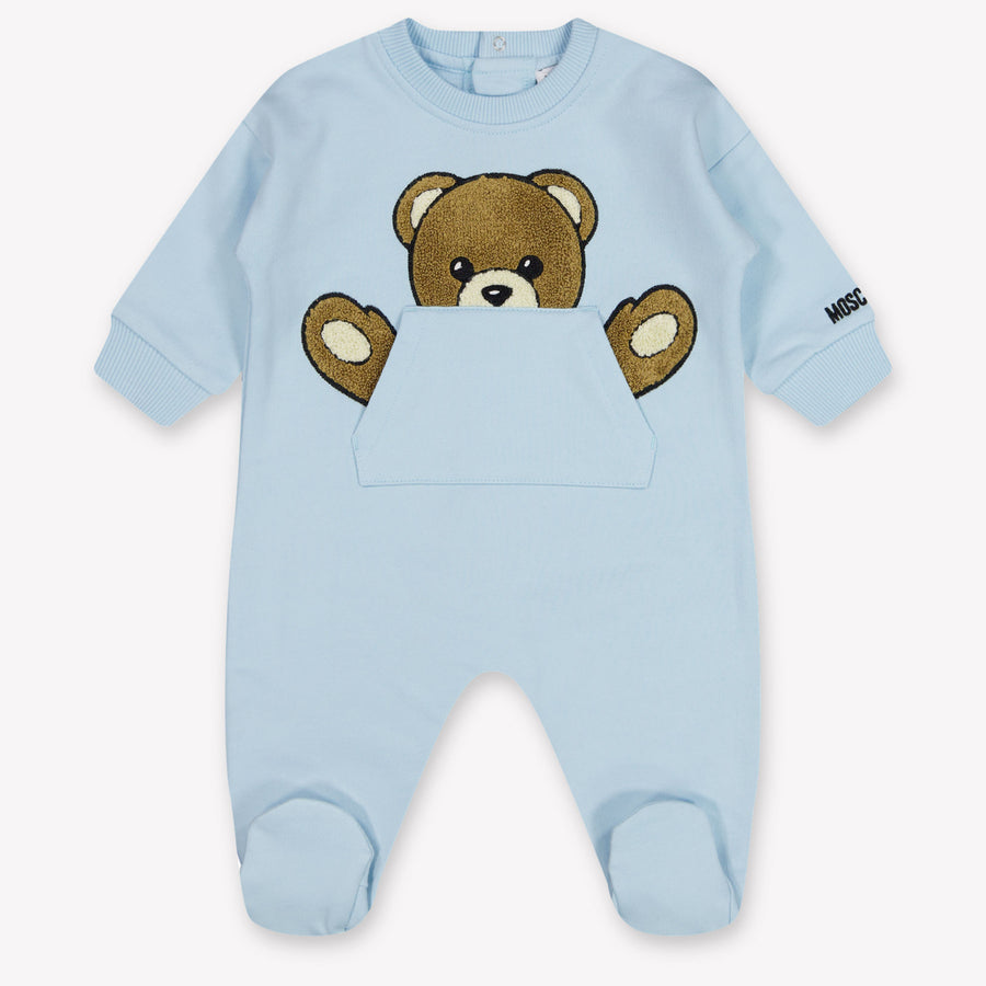 Moschino Baby Unisex Romper in Light Blue