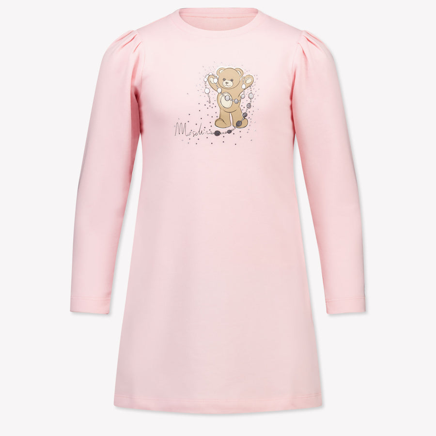 Moschino Kids Girls Dress In Light Pink