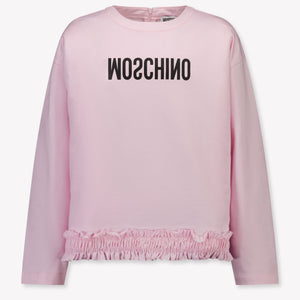 Moschino Kinder Meisjes Trui In Licht Roze
