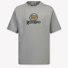 Moschino Kids Boys T-Shirt In Gray
