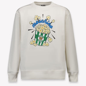 Moschino Kids Boys Sweater In OffWhite