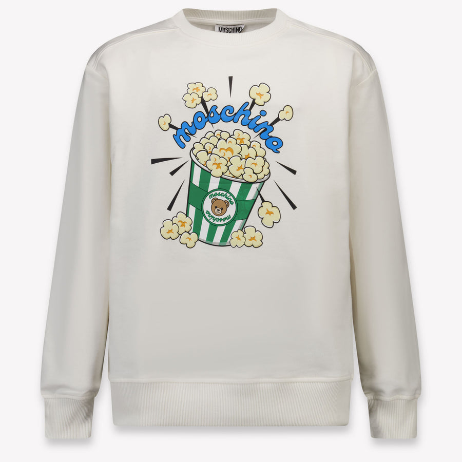 Moschino Kids Boys Sweater In OffWhite