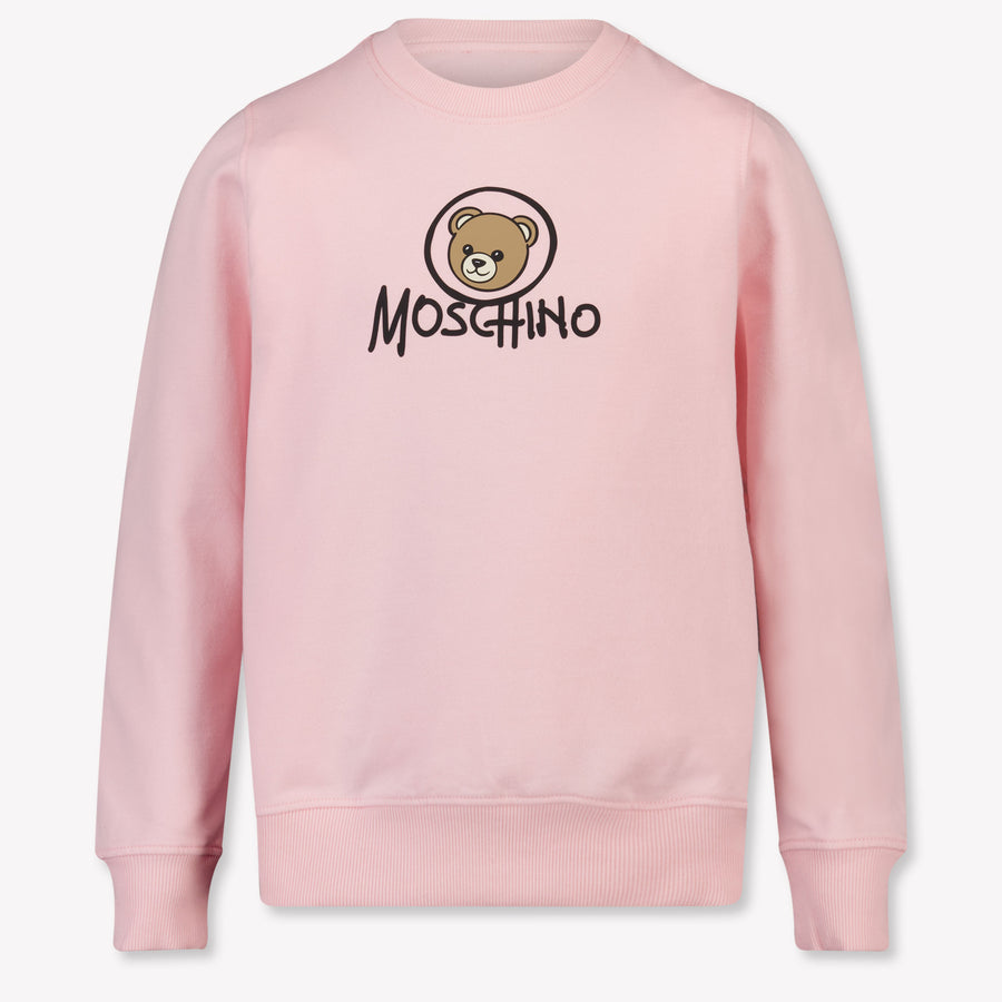 Moschino Girls Sweater in Light Pink