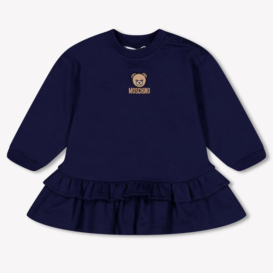 Moschino Baby Girls Dress in Navy