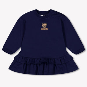Moschino Baby Meisjes Jurk In Navy