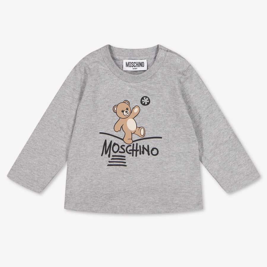 Moschino Baby Girls T-Shirt In Gray