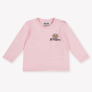Moschino Baby Unisex T-Shirt In Light Pink
