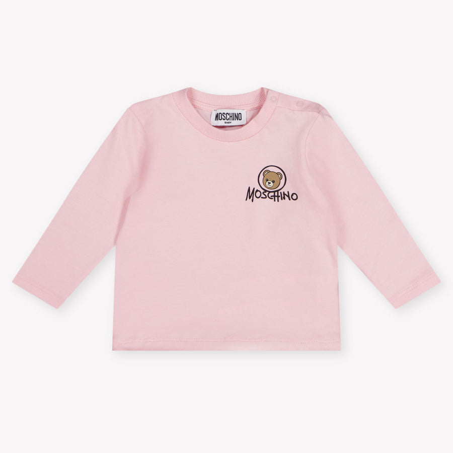 Moschino Baby Unisex T-Shirt In Licht Roze