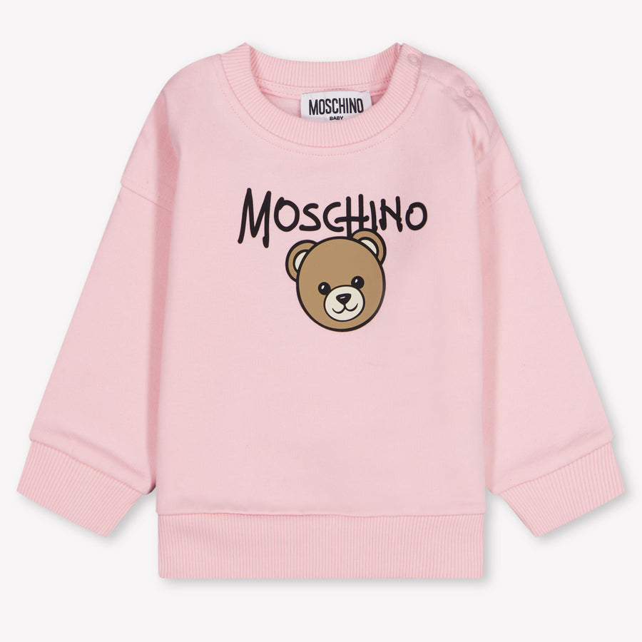 Moschino Baby Meisjes Trui In Licht Roze