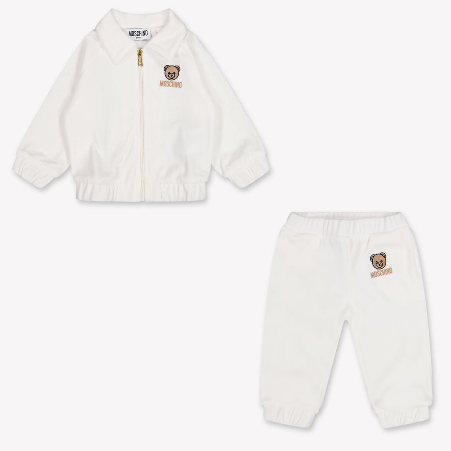 Moschino Baby Unisex Tracksuit in Off-White