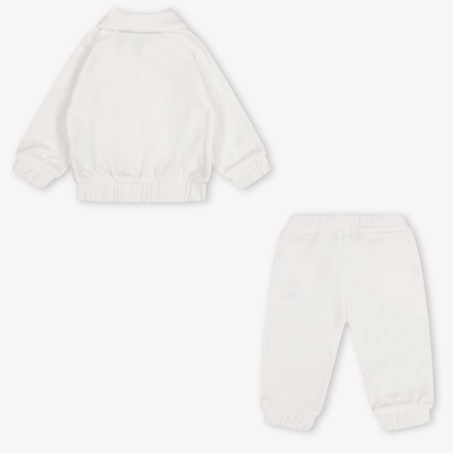 Moschino Baby Unisex Jogging suit In OffWhite