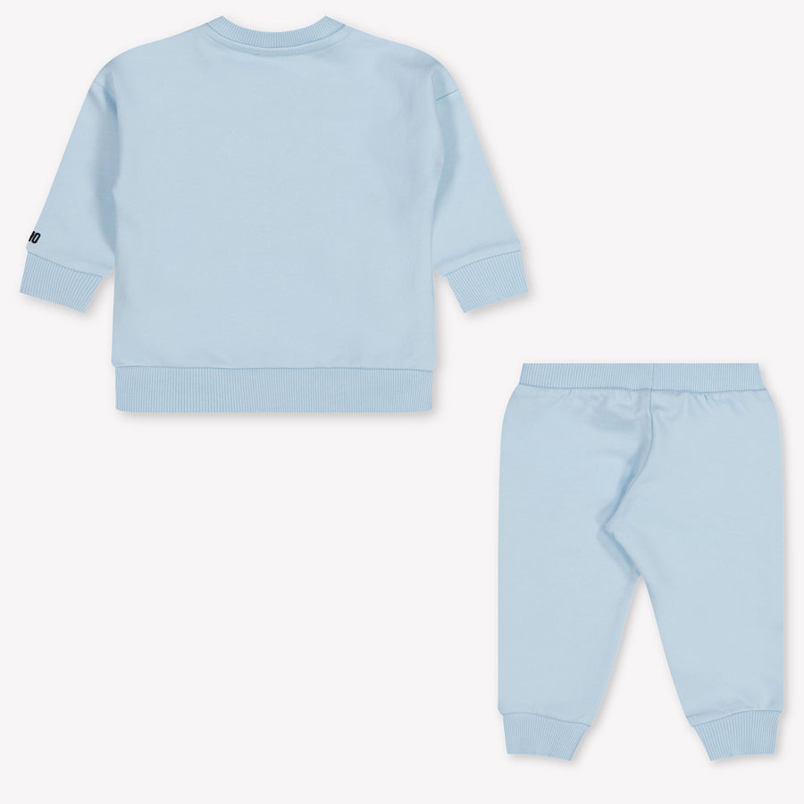 Moschino Baby Unisex Jogging suit In Light Blue