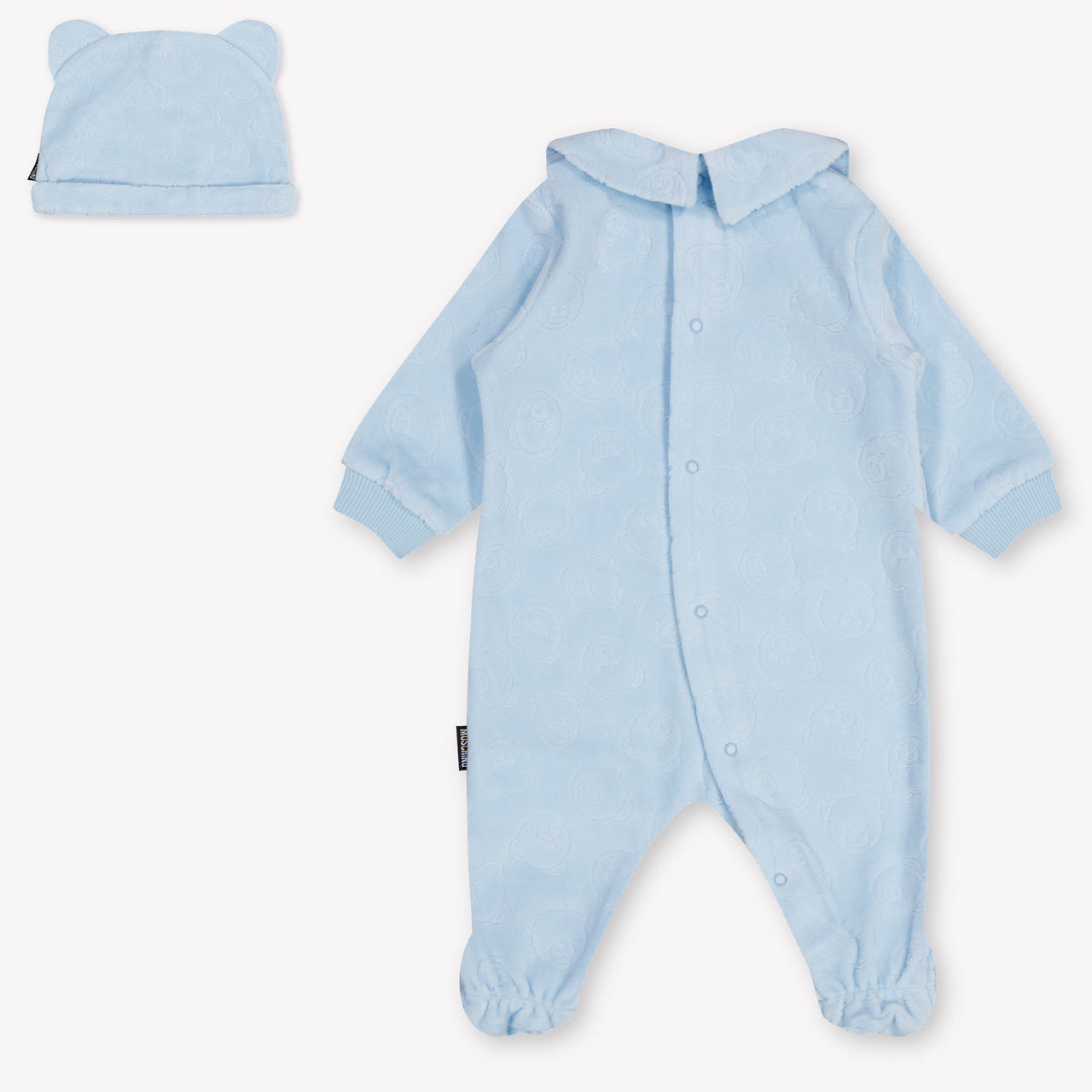 Moschino Baby Unisex Playsuit In Light Blue