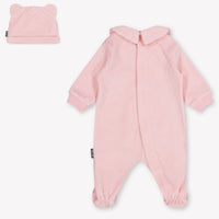 Moschino Baby Unisex Playsuit In Light Pink
