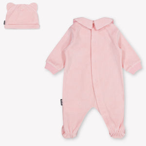 Moschino Baby Unisex Playsuit In Light Pink