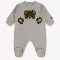 Moschino Baby Unisex Romper in Off-White