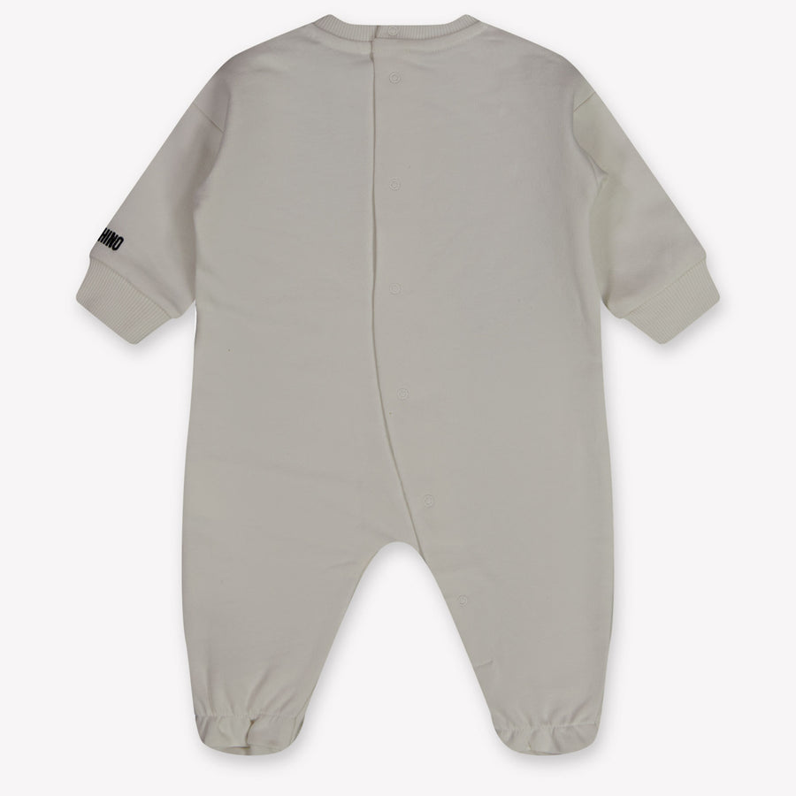 Moschino Baby Unisex Romper in Off-White