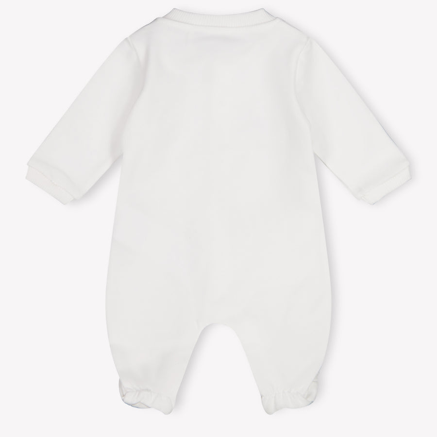 Moschino Baby Unisex Playsuit In White