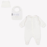 Moschino Baby Unisex Playsuit In OffWhite