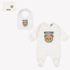 Moschino Baby Unisex Playsuit In OffWhite