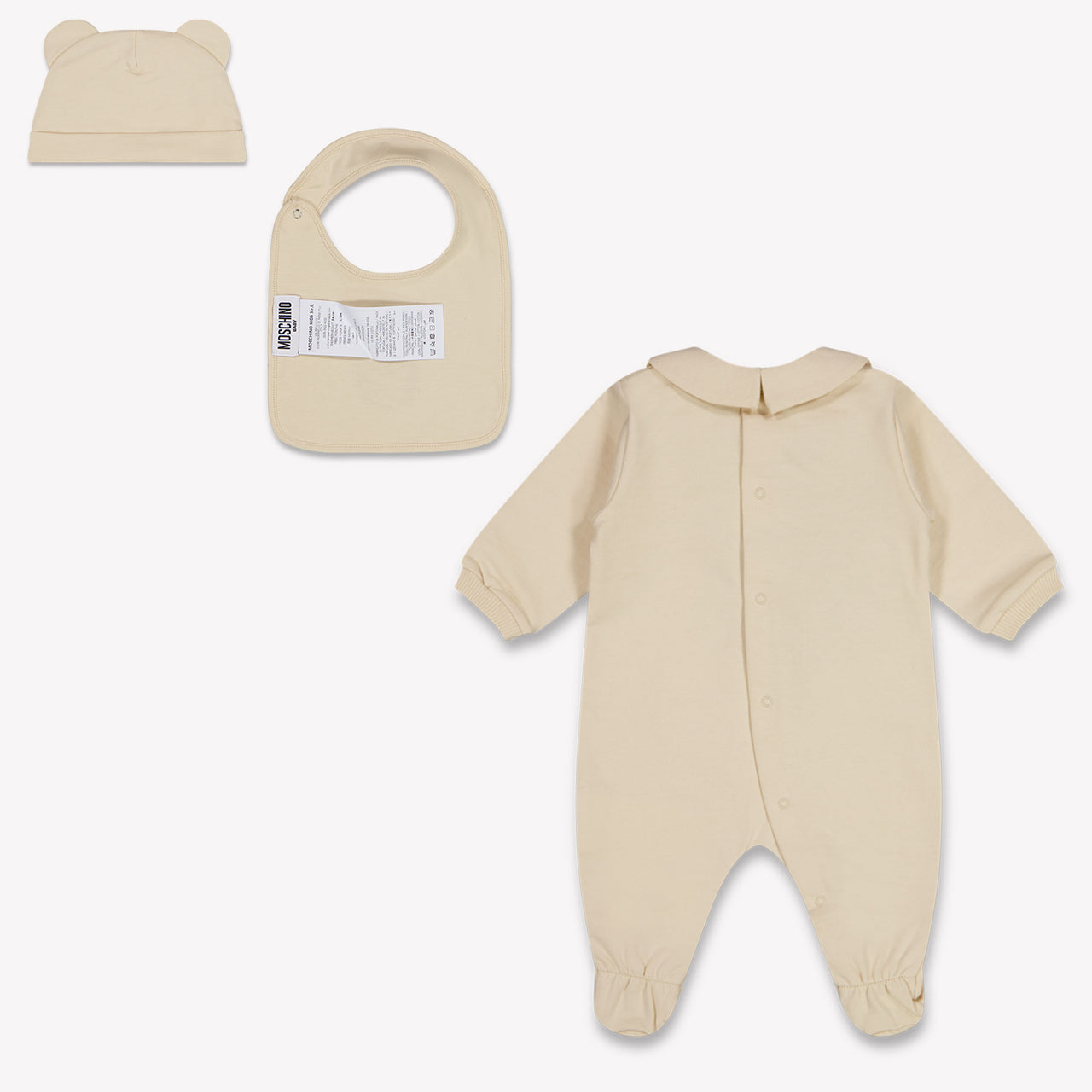 Moschino Baby Unisex Playsuit In Beige