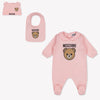 Moschino Baby Unisex Playsuit In Light Pink