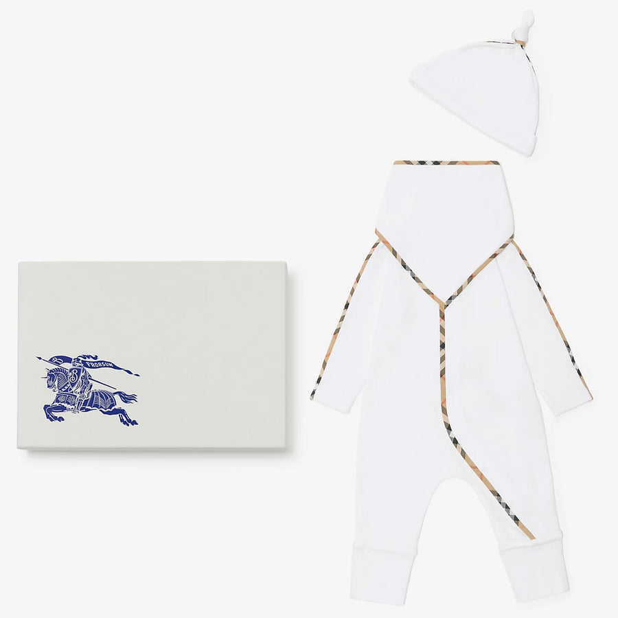 Burberry Hamilton Baby Unisex Boxpakje In Wit