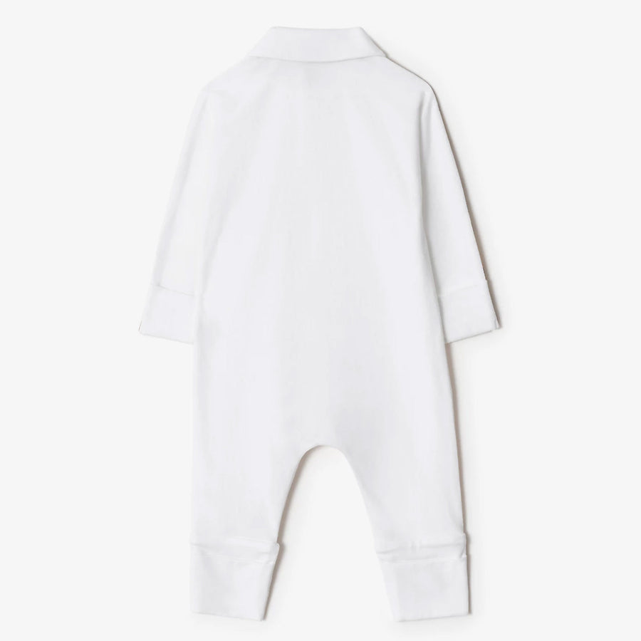 Burberry Hamilton Baby Unisex Playsuit In White