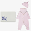 Burberry HAMILTON Baby Girls Playsuit In Light Pink